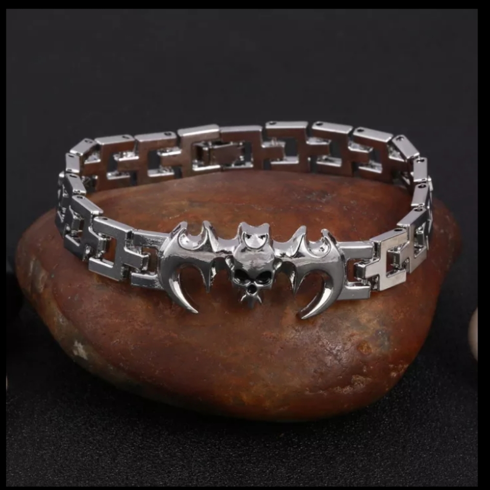 Stainless Steel Skull Bracelet